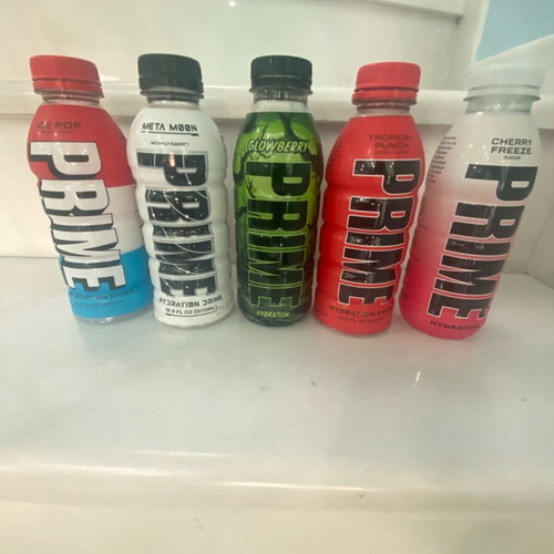 5 empty prime bottles