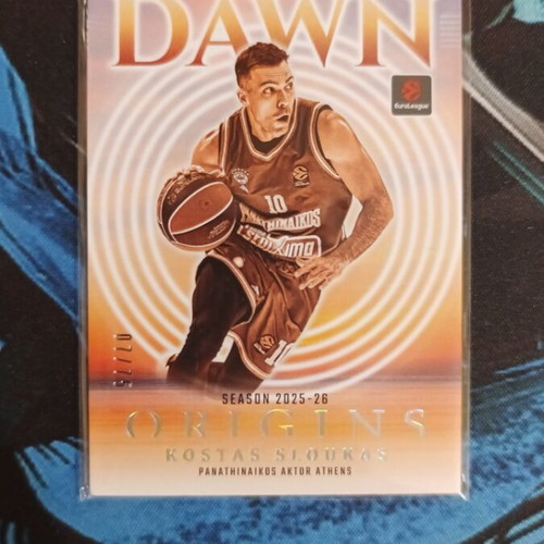 Kostas Sloukas Dawn numbered card, like new