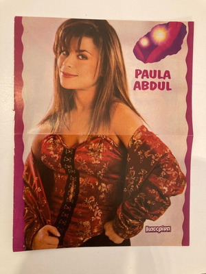 Paula Abdul - Tom Cruise  Ένθετο Αφίσα από περιοδικό Κατερίνα Σε καλή κατάσταση Τιμή 5 Ευρώ