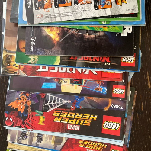Manual Lego instruction books used, assorted