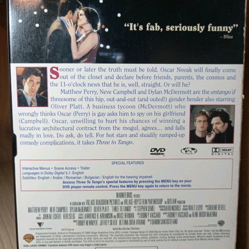 Three to Tango DVD like new with English subtitles