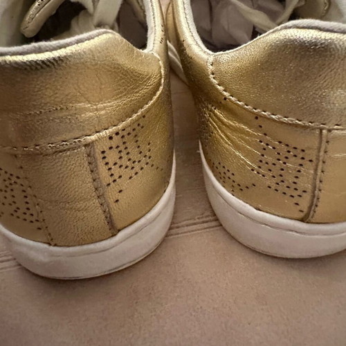 Ralph Lauren women's athletic shoe used, gold, size 37