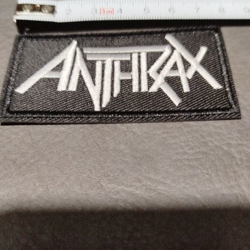 Anthrax patch new embroidered black logo