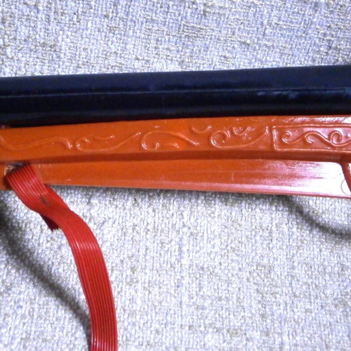 Plastic double-barrel toy gun new Greek carnival
