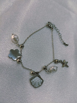 Stainless Steel Bracelets with Summer Designs new, gold and silver