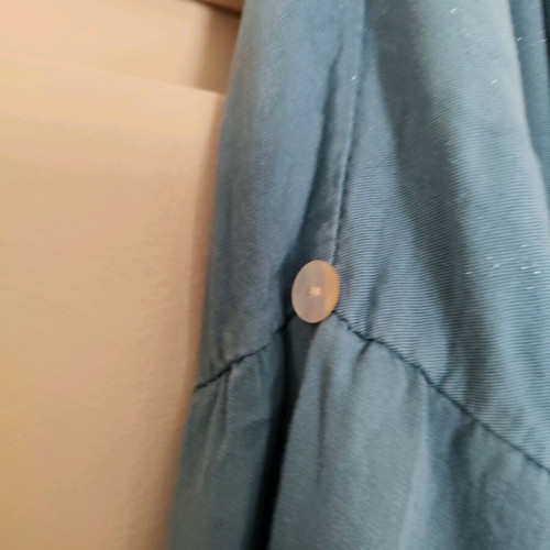 Celestino asymmetrical blouse like new, blue, one size