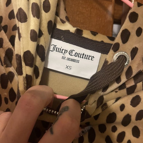Juicy Couture Leopard velvet set like new, XS