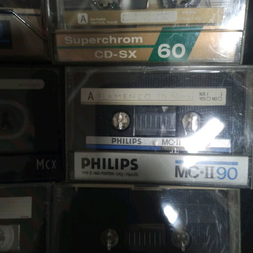 Audio cassette tapes used, pack of 23, recorded once