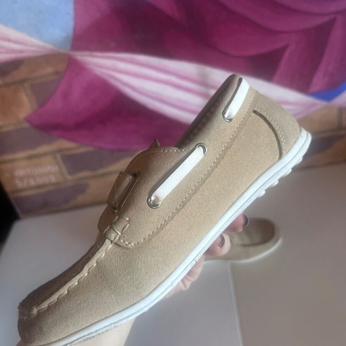 Orchestra Saxo Blues beige kids moccasins boat shoes size 34 used