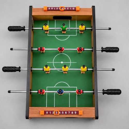 Mini Wooden Table Football 34x22cm like new