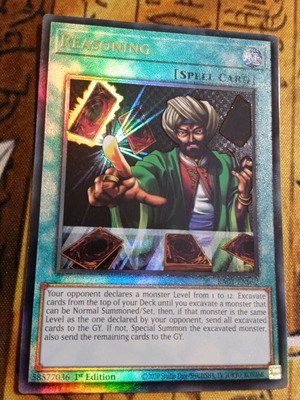 Reasoning Normal Spell Ultimate Rare card used