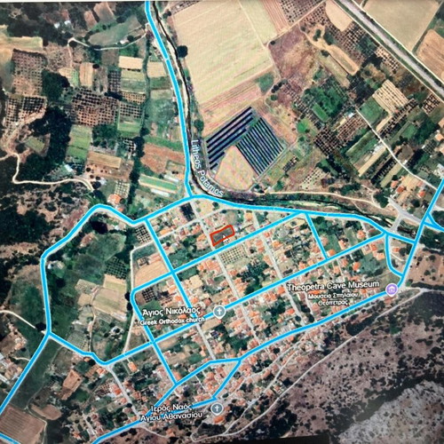 Land 1,000 m² buildable in Theopetra, Trikala region, inside city plan