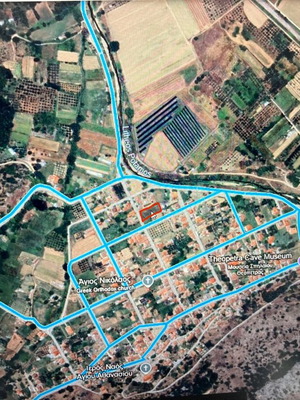 Land 1,000 m² buildable in Theopetra, Trikala region, inside city plan