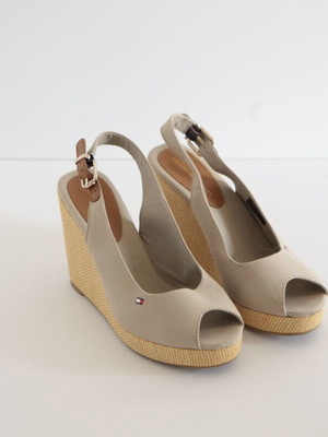 Tommy Hilfiger platform sandals, beige, size 39