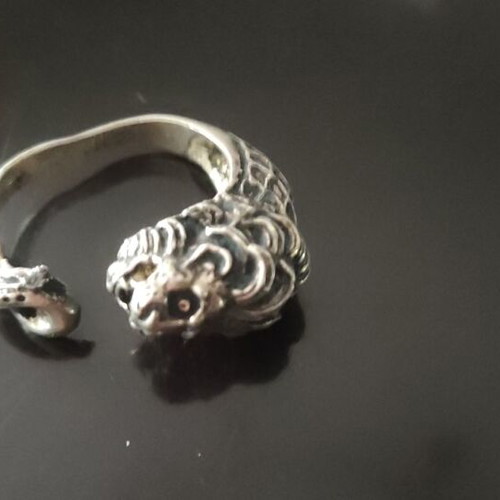 Lion Silver Ring 950 size 66 like new