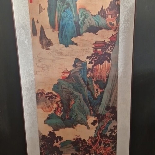 Chinese Scroll Painting "Peach Blossom Spring" new, decorative art