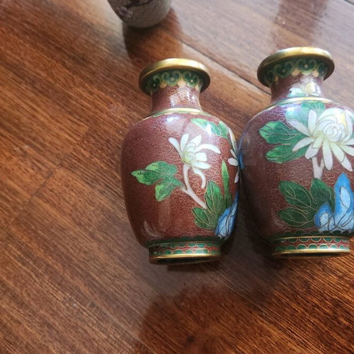 Cloisonné decorations like new