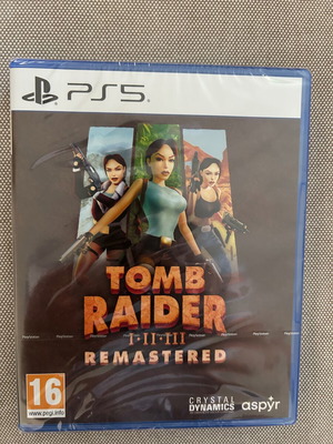 Tomb Raider 1 2 3 Remastered PS5 game, sealed