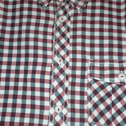 North Coast checked shirt like new, blue and red