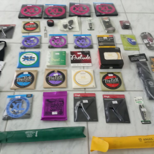 Musical items new, strings and accessories bundle