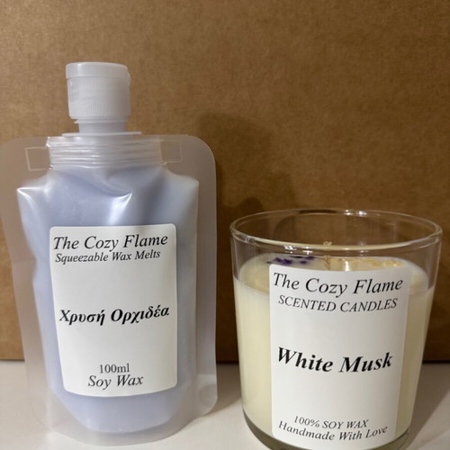 Soy Wax Candle and Squeezable Wax Melt set new