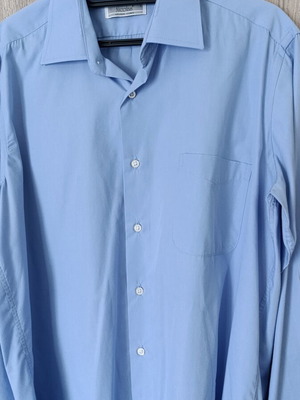 Nicolas Light Blue Dress Shirt Large New