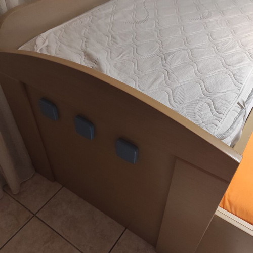 Double bed for children's room with drawers, like new