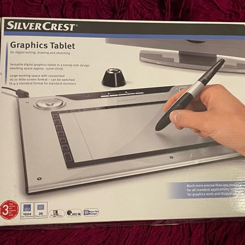 Silver Crest Computer Stylus New With Installation Software