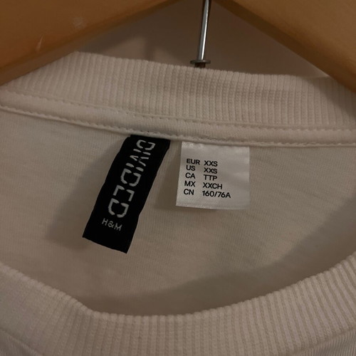 H&M cropped top like new with print, size XXS