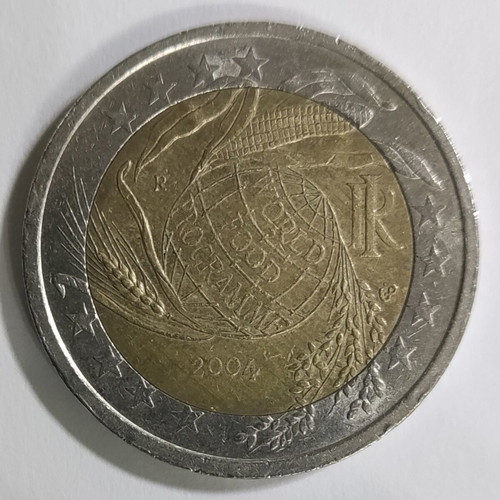 Ιταλία 2€ 2004 World Food Programme επετειακό δίευρο μεταχειρισμένο