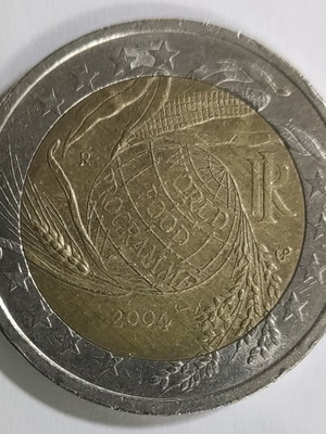Ιταλία 2€ 2004 World Food Programme επετειακό δίευρο μεταχειρισμένο
