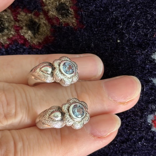 Silver earrings 925 handmade, like new, 8.3 g