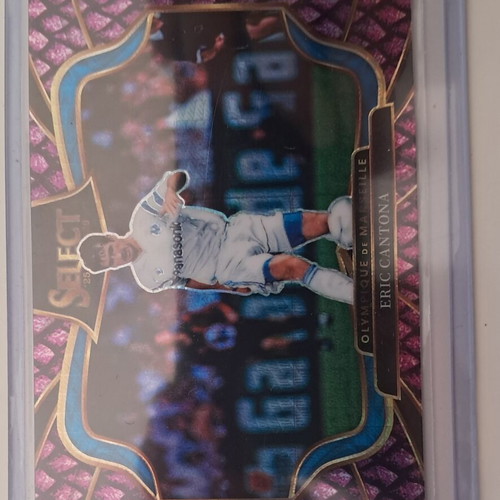 2025-26 Panini Select Eric Cantona Marseille Field Level Silver Prizm card