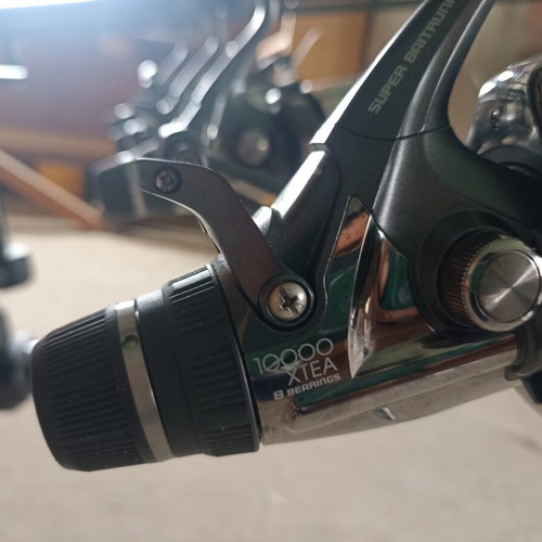 Carp fishing rods like new with full equipment and 4-person boat