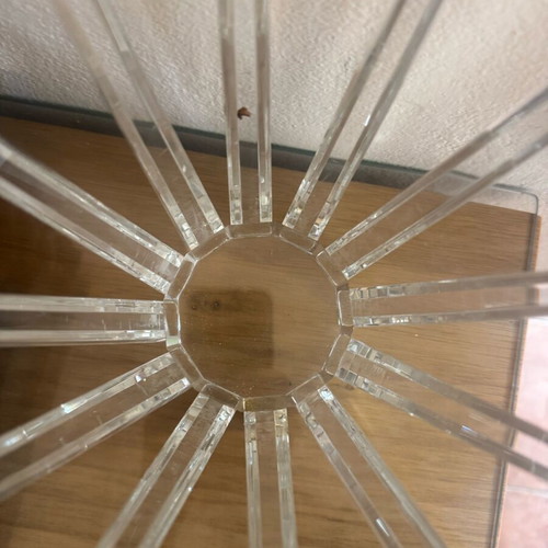 Two decorative crystal candlesticks like new