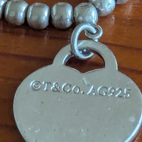 Tiffany & Co heart pendant necklaces, sterling silver 925