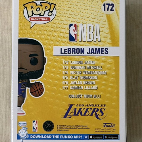 Funko Pop! Basketball LeBron James #172 Los Angeles Lakers NBA