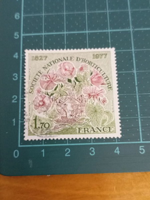 France Stamp 1977 150th Anniversary of National Horticultural Society like new