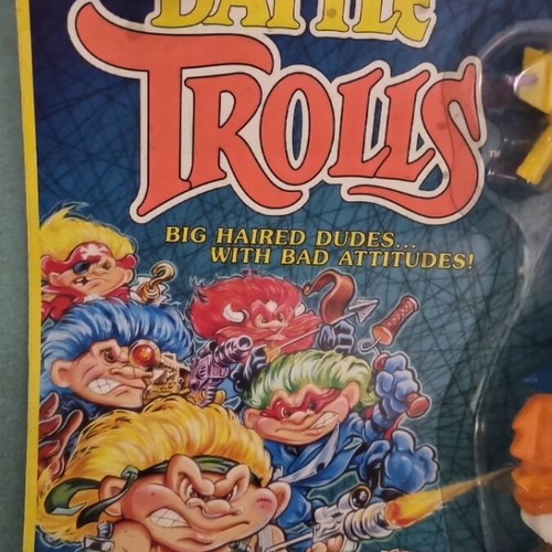 Vintage Battle Trolls Roadhog Troll Hasbro 1992 sealed MOC
