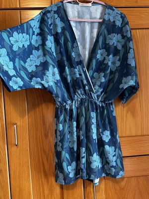 Vassia Kostara one-piece with shorts, fitted, floral print