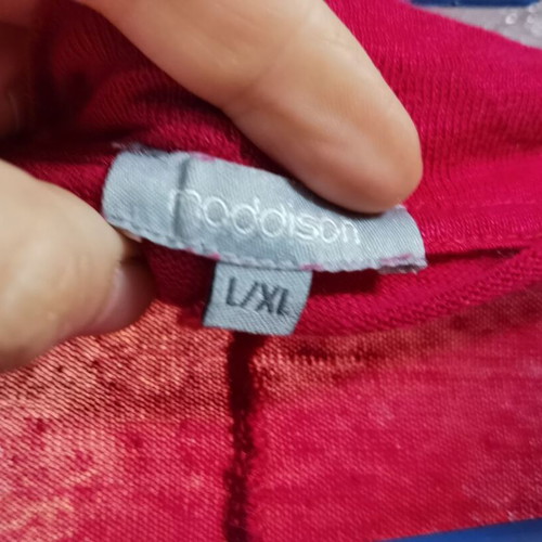 Maddison summer vest 100% linen like new, red, size L, XL