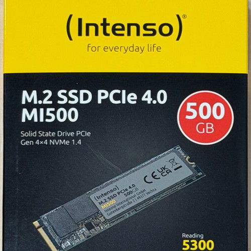 Intenso MI500 SSD 500GB M.2 PCI Express 4.0 new