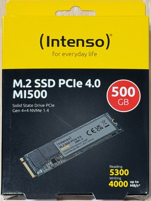 Intenso MI500 SSD 500GB M.2 PCI Express 4.0 new