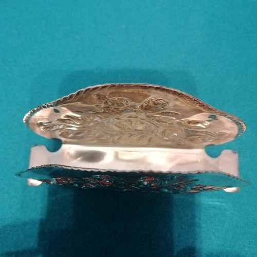 silver-plated napkin holder