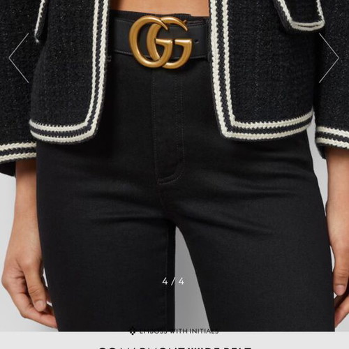 Gucci leather belt like new, size 105, black