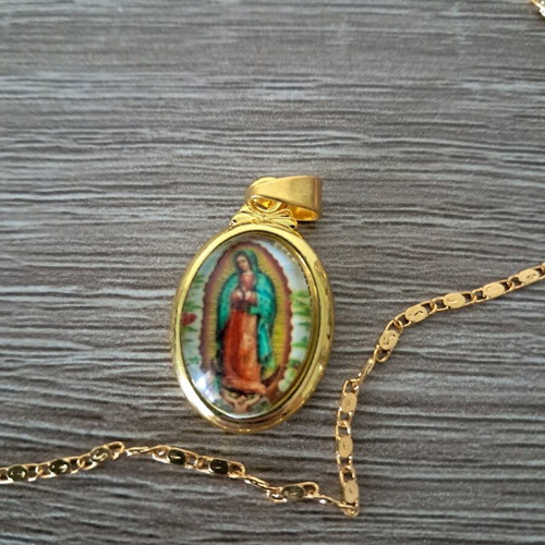 Panagia necklace new, stainless steel