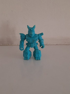 Battle Beasts Teratomaxos Blue Rhinoceros figure like new Hasbro 1986