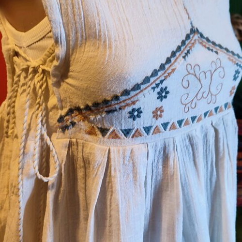 Boho T-shirt with embroidery