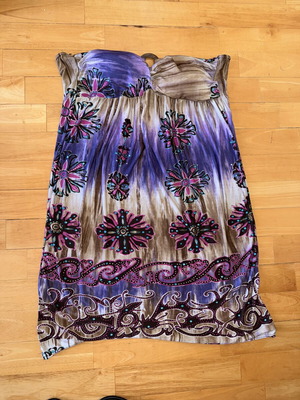 Dress size L, vintage new, purple