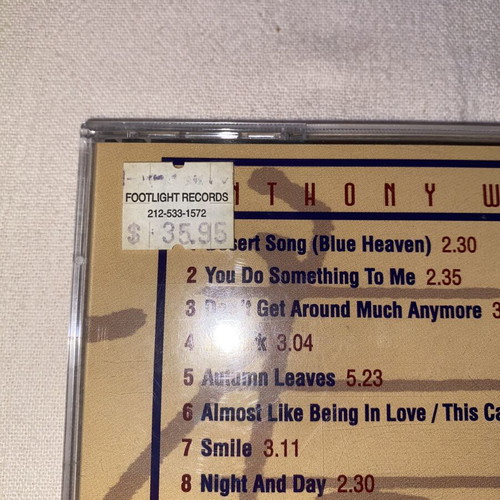 Anthony Warlow Back In The Swing CD like new, swing jazz classics